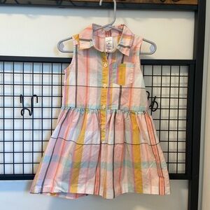 NWOT | Carter’s girl’s sleeveless plaid dress‎ — 3T
